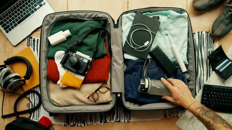Kofferpacken vor der Abreise